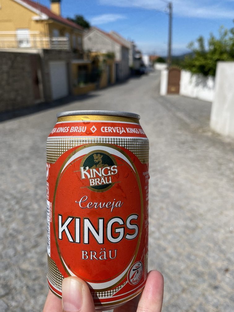 Entlang des Camino Portugues - Erfrischendes Bier