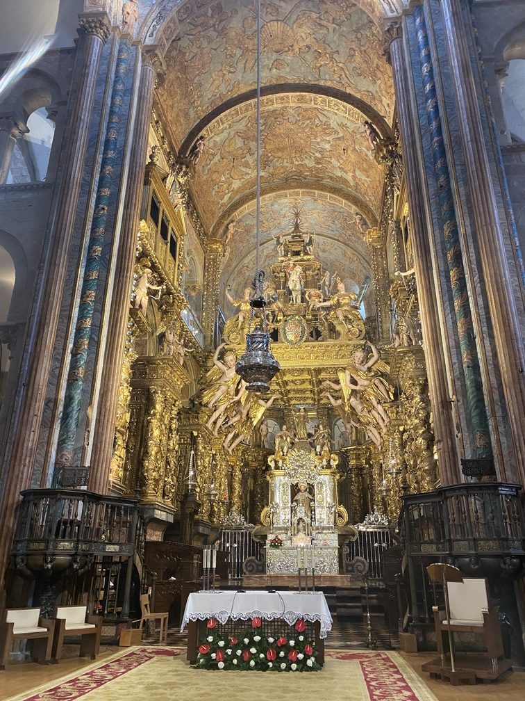 In der Kathedrale von Santiago de Compostela