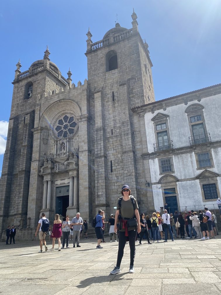 Start an der Kathedrale in Porto