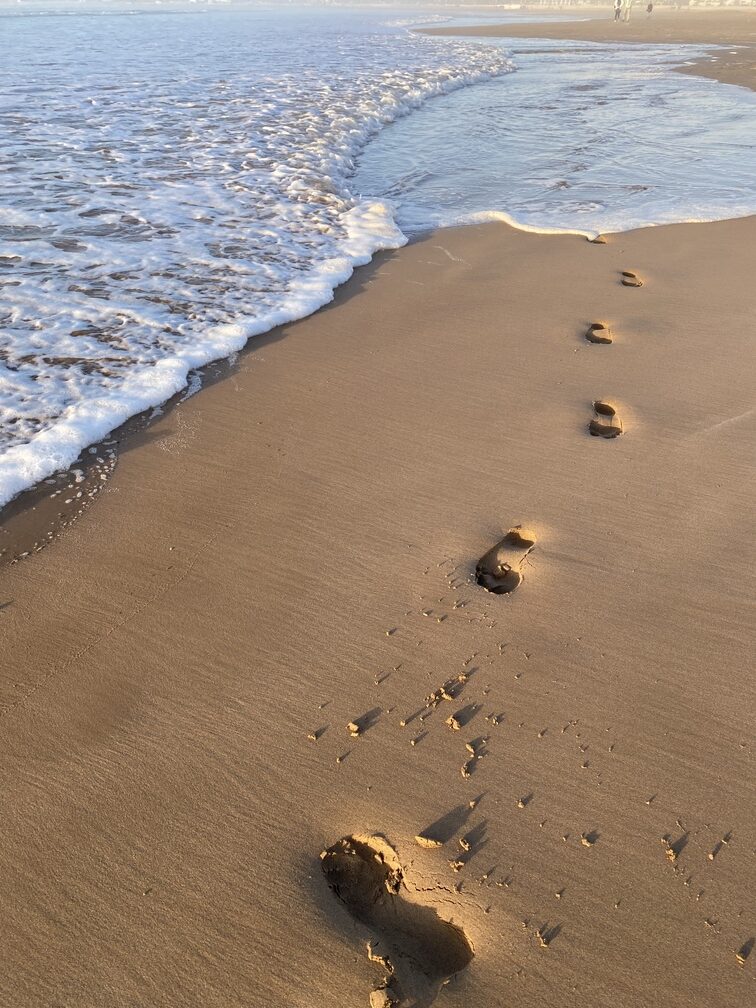 Meine Fußspuren im Sand