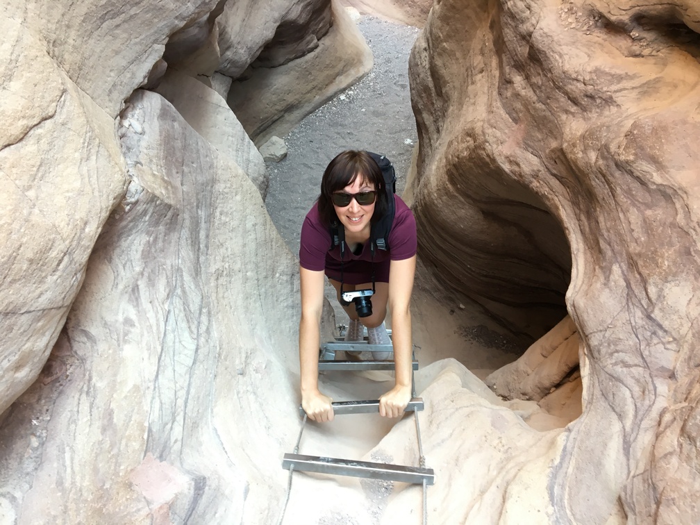 Ich im Red Canyon bei Eilat beim Klettern
