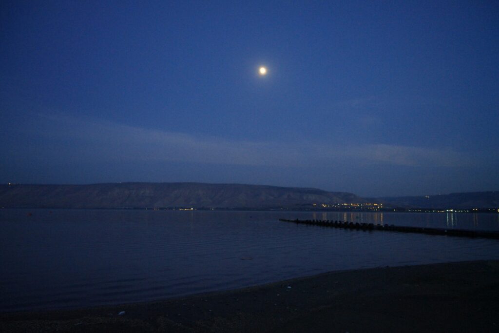 See Genezareth bei Nacht