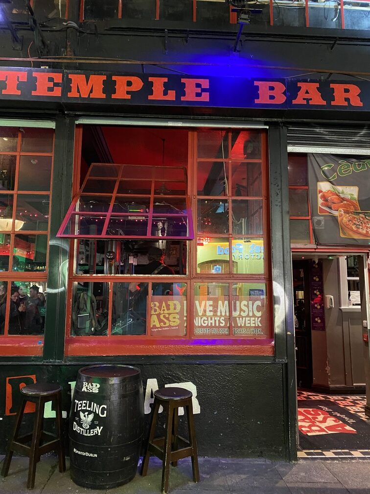 Im Temple Bar Viertel in Dublin