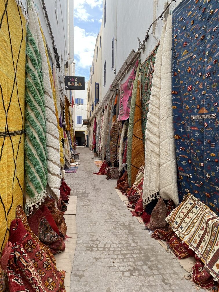Teppiche in der Altstadt von Essaouira