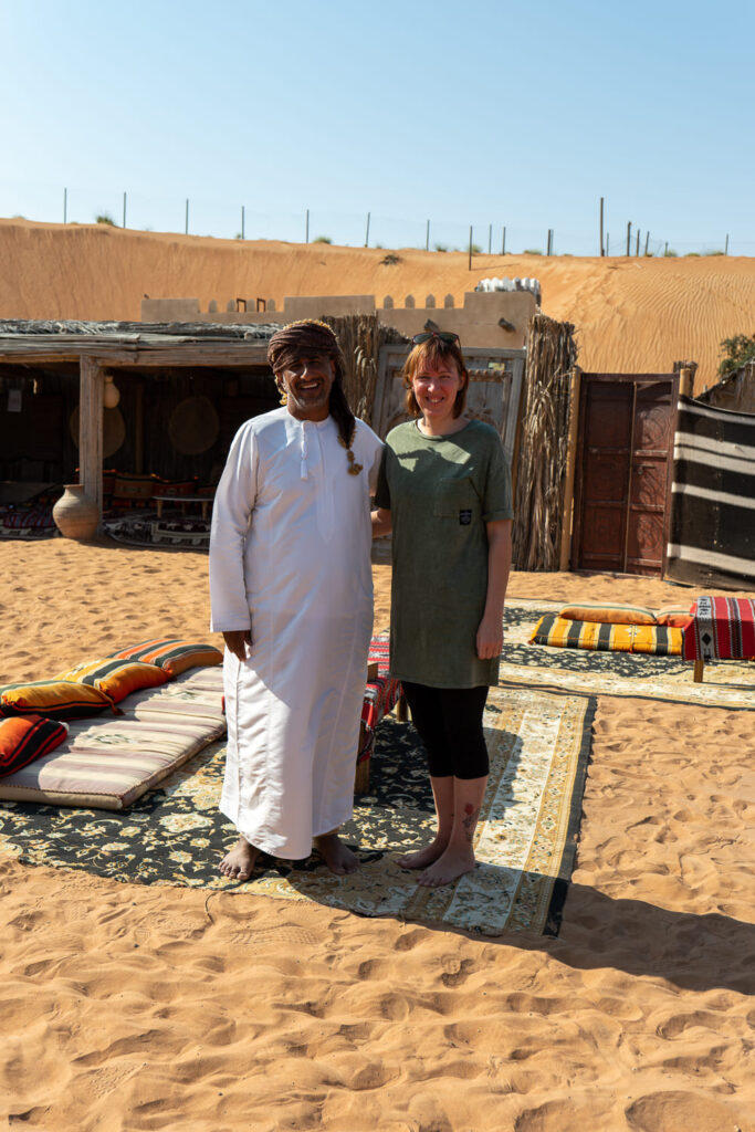 Beduine im Camp und ich