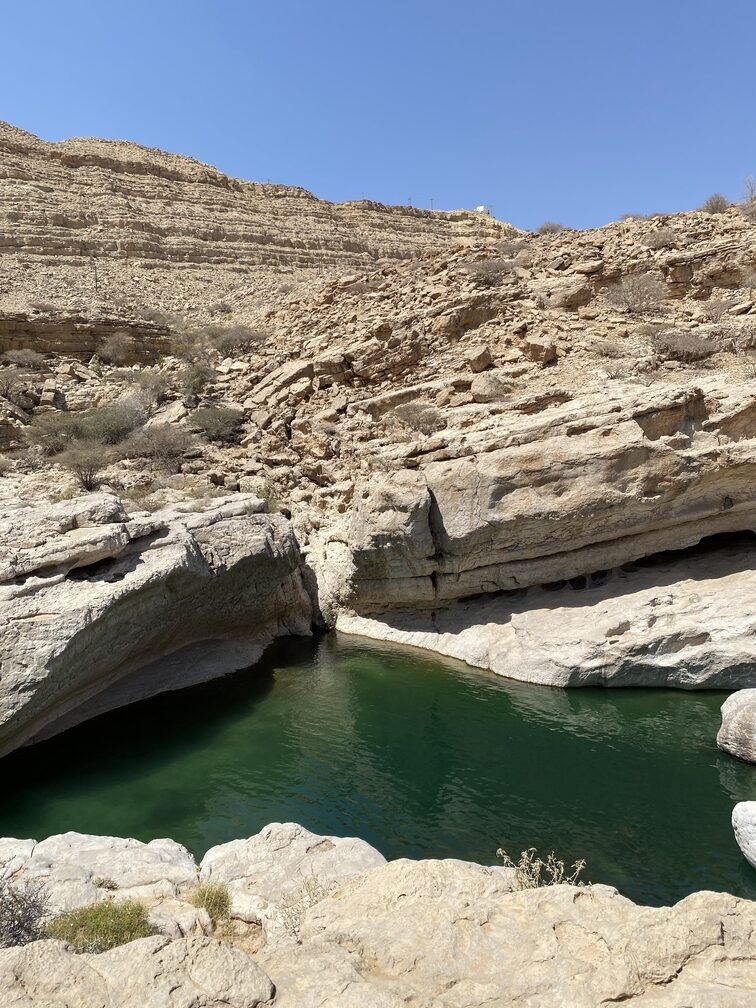 Rundreise durch den Oman - im Wadi Bani Khalid