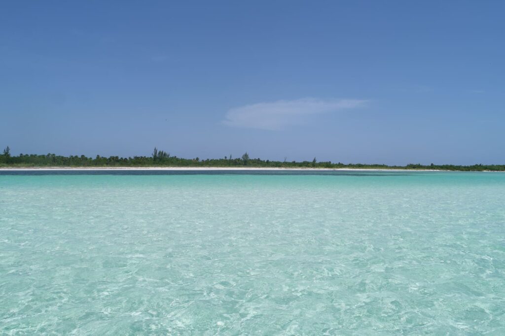 Cozumel Insel mit türkisblauem Wasser