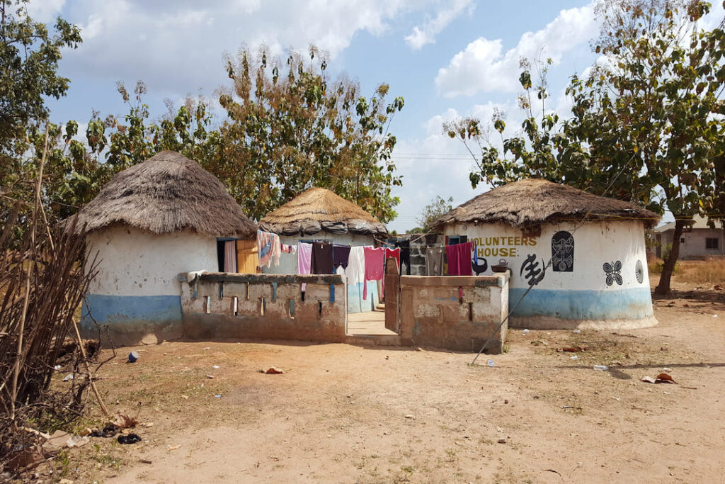 Traditionelle Häuser in Salaga