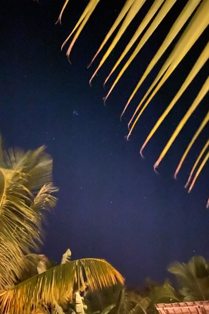 Nachthimmel auf Sansibar