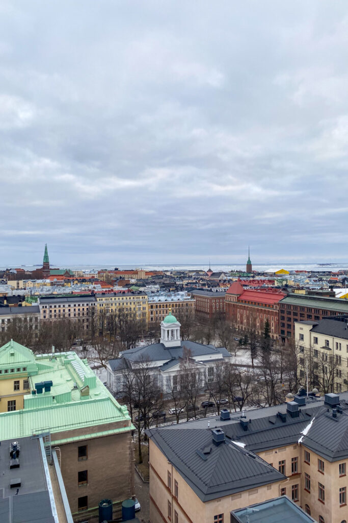 Ausblick auf Helsinki vom Hotel Torni 
