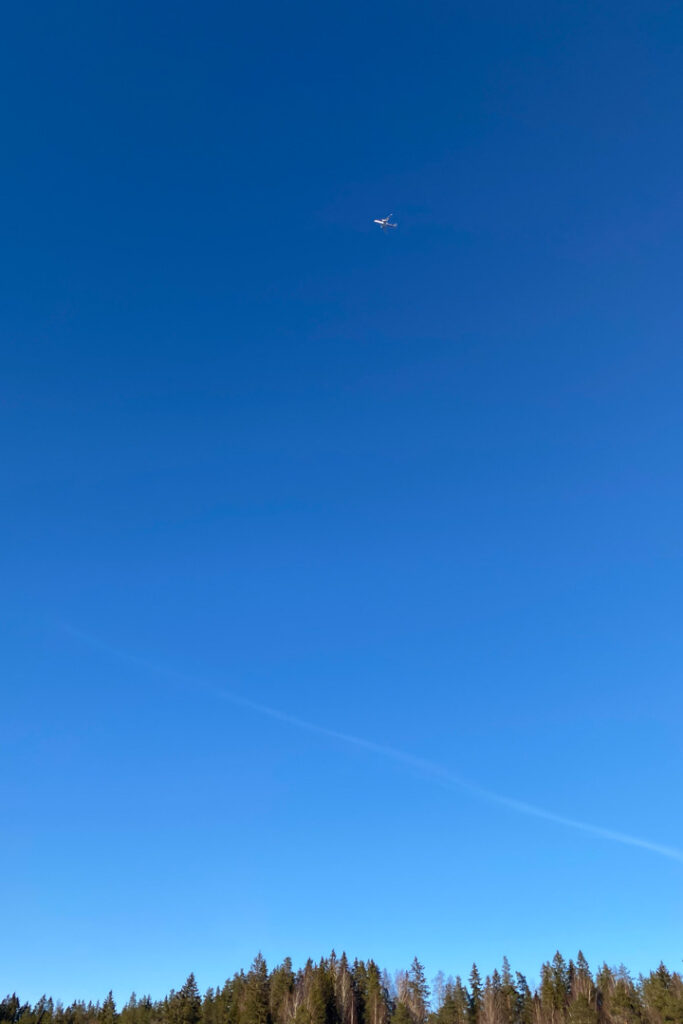 Blauer Himmel im Nuuksio-Nationalpark