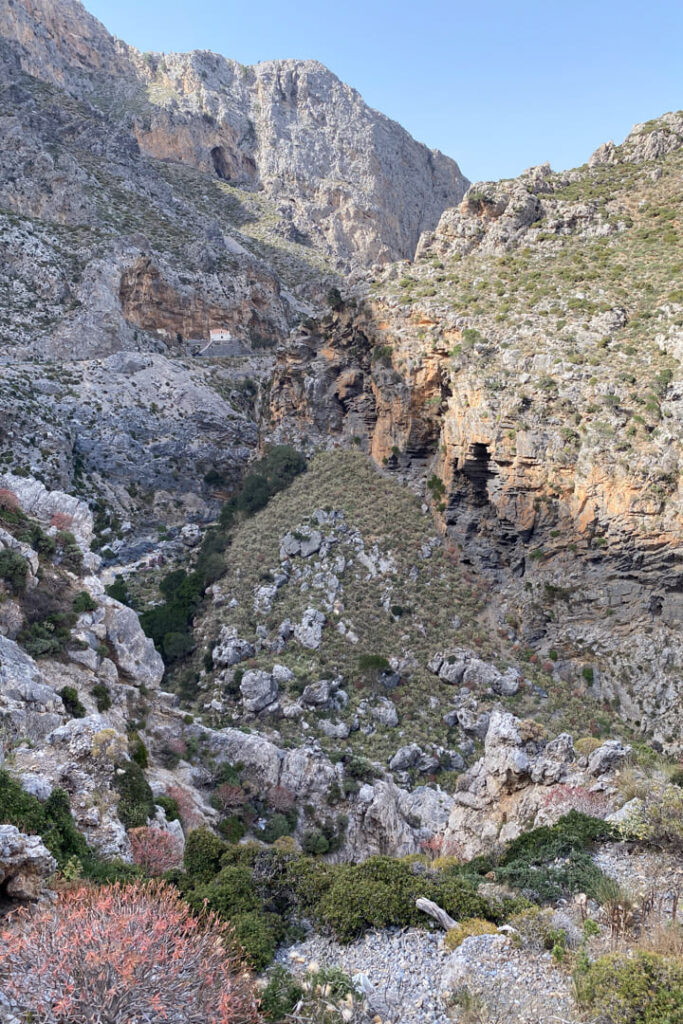 Kourtaliotiko-Schlucht Ausblick