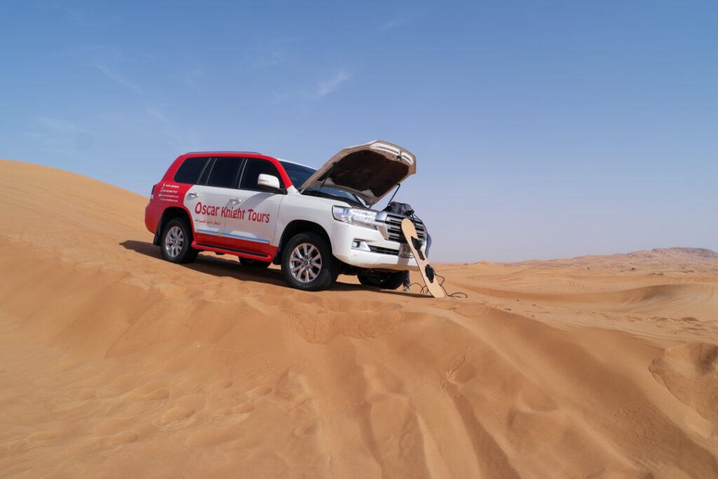 Jeep bei der Wüstensafari Dubai