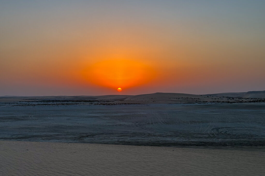 Doha Wüstensafari Sonnenuntergang