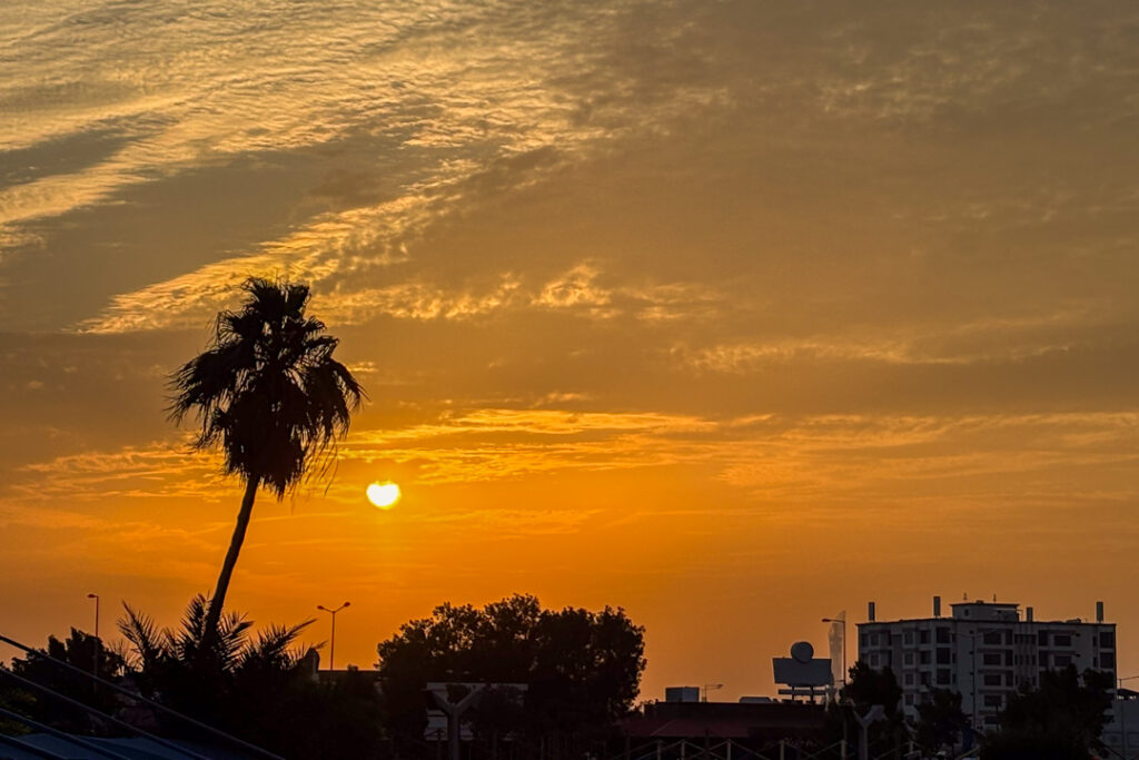 Sonnenuntergang in Doha 