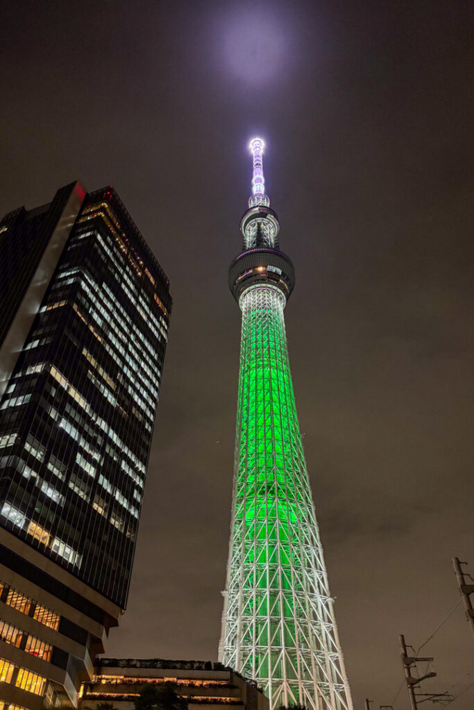 Nachtansicht Tokyo Skytree