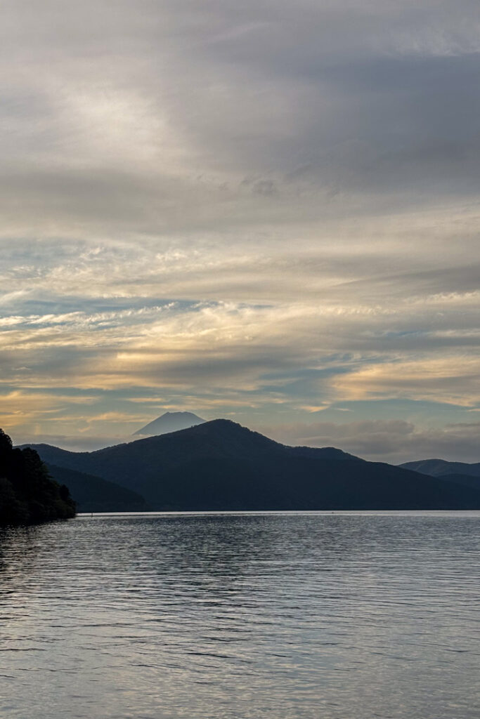 Ashi-Lake in Hakone mit Fuji