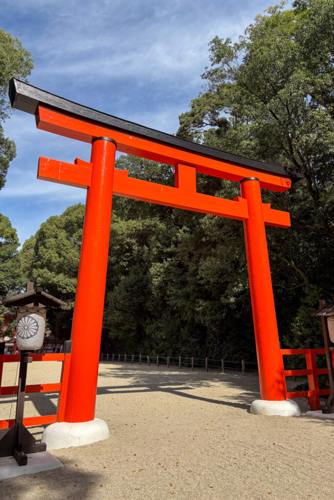 Torii vom Shimogamo-Schrein