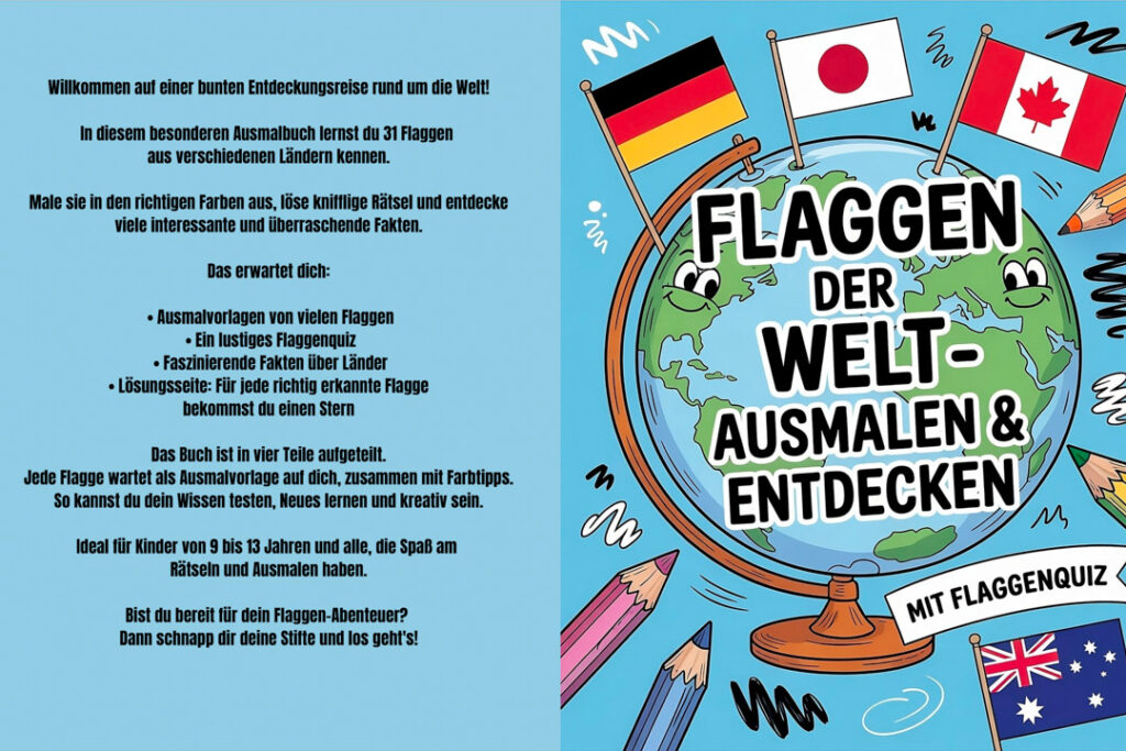 Ein Buchcover über Flaggen