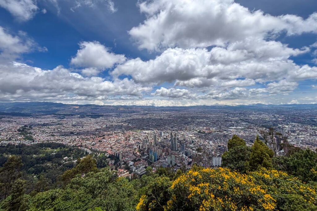 Ausblick vom Monserrate in Bogota