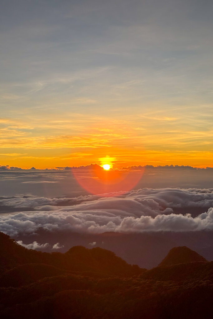 Sonnenaufgang Vulkan Barú