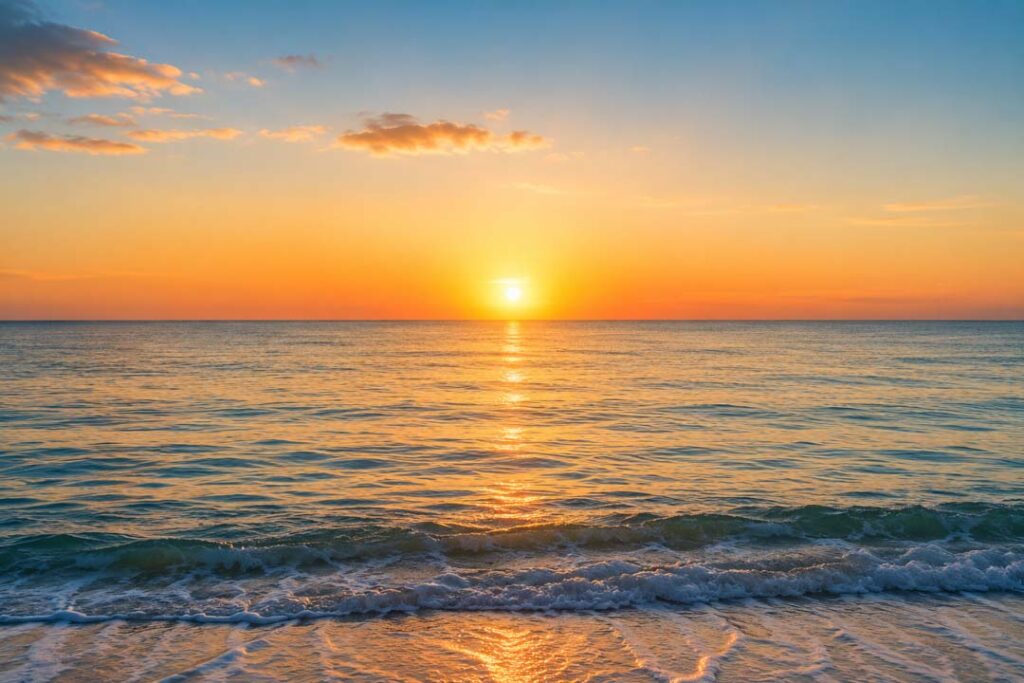 Sonnenuntergang am Meer